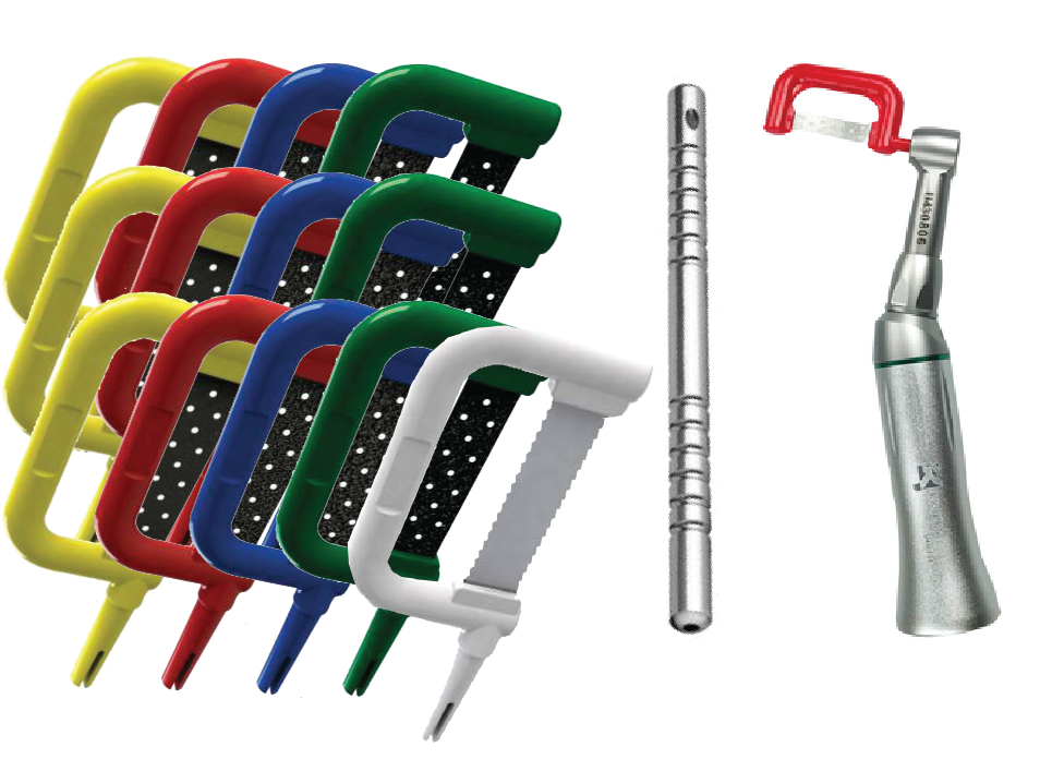 A kit that contains 12 IPR Diamond Strips + Saw blade and HP IPR Attac