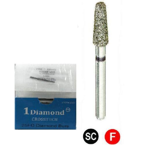 FGOSA3 801/012 Dentalree Premium Multi-Use Diamond Burs- Round