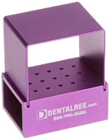 15 HP Holes Bur Block for HP Burs - PURPLE BK-600-P