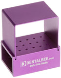 15 HP Holes Bur Block for HP Burs - PURPLE BK-600-P