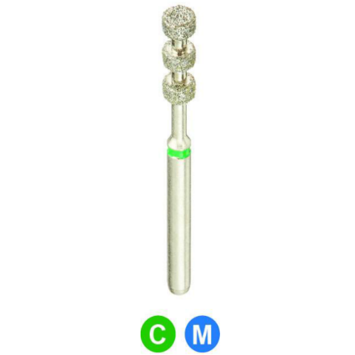 thumbnail image 2 of QUALITÉ Dental Diamond Burs – 834/021C Depth Cutter, Coarse Grit, Multi-Use, 5 Burs 2 of 6