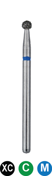 FGOSA4  801/018 Surgical Round Diamond 25mm Total Bur Length - PK5