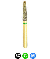 GB4L G847/018 Dentalree GOLD PLATED premium multi-use Diamond Burs