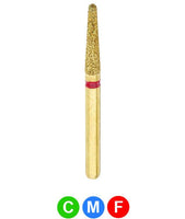 GB5L G856N/018   Dentalree GOLD PLATED premium multi-use Diamond Burs 