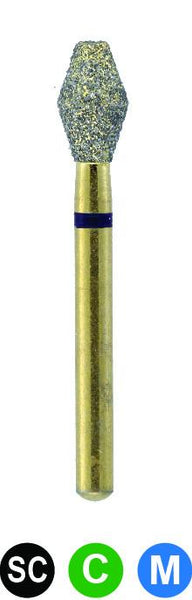 GC13 G811/032  Dentalree GOLD PLATED premium multi-use Diamond Burs
