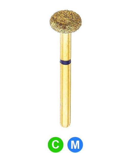 GC14 G909/045  Dentalree GOLD PLATED premium multi-use Diamond Burs 