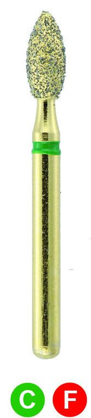 GC15S G368/021  Dentalree GOLD PLATED premium multi-use Diamond Burs