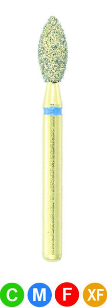 GC15 G368/023  Dentalree GOLD PLATED premium multi-use Diamond Burs