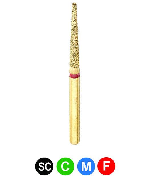 GC2S G848/014 Dentalree GOLD PLATED premium multi-use Diamond Burs