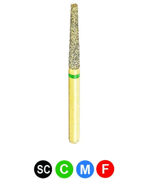 GC2 G848/016 Dentalree GOLD PLATED premium multi-use Diamond Burs