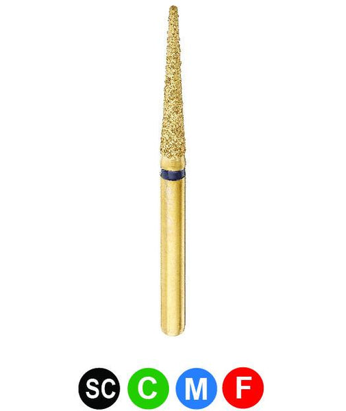 GC7 G859/016  Dentalree GOLD PLATED premium multi-use Diamond Burs