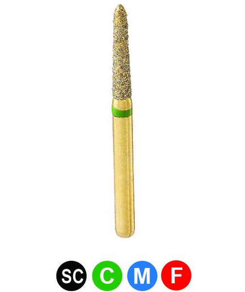 GS2M G878K/016  Dentalree GOLD PLATED premium multi-use Diamond Burs