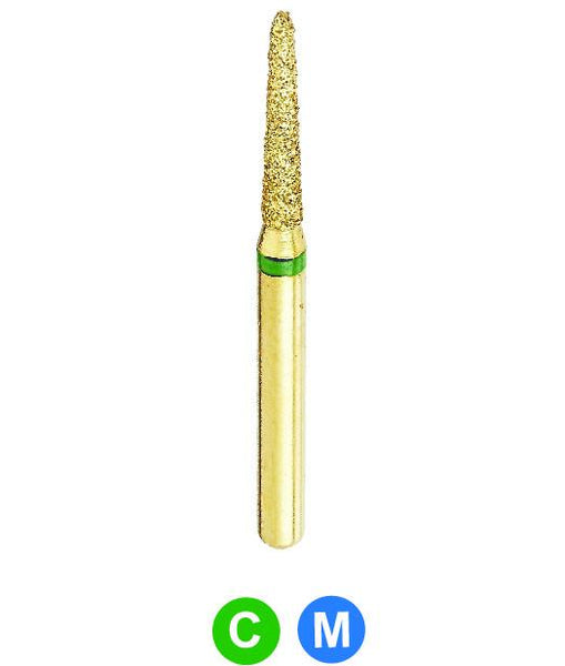 GS2 G878K/014  Dentalree GOLD PLATED premium multi-use Diamond Burs