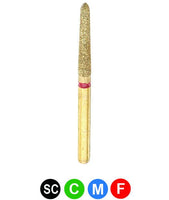 GS3L G879K/018  Dentalree GOLD PLATED premium multi-use Diamond Burs