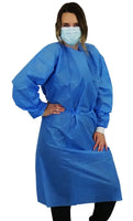 Isolation Gown - Level 2 SMS 35g with Knit Cuffs - Size L - Temporary Price Reduction