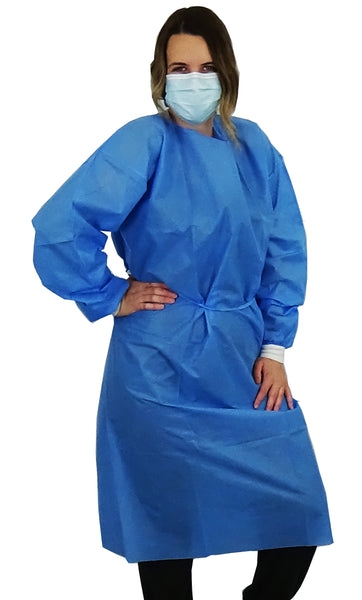 Isolation Gown - Level 2 SMS 35g with Knit Cuffs - Size XXL - Temporary Price Reduction