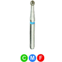 CROSSTECH Dental Diamond Burs - 5 Pack B2F Round-Cylinder Fine Grit 880/014F