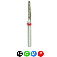 CROSSTECH Dental Diamond Burs - 5 Pack B2F Round-Cylinder Fine Grit 880/014F